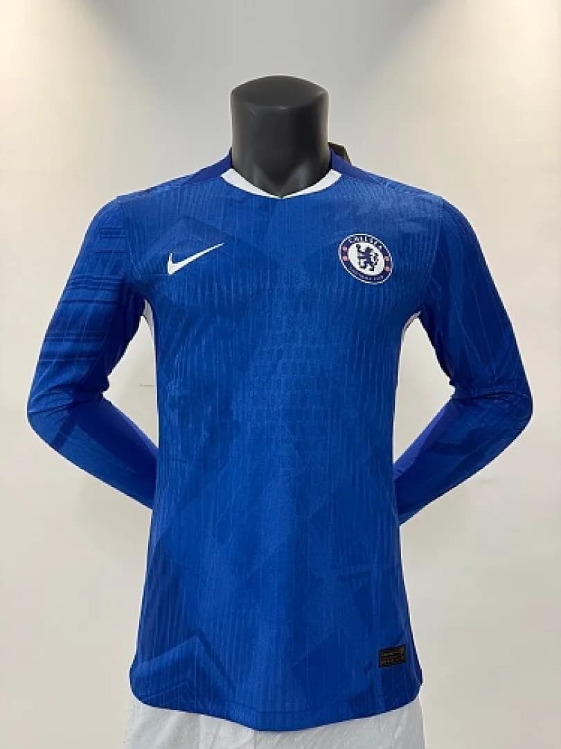 Chelsea 2025/26 Home Jersey, Long Sleeve, Player Version — 1